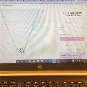 Pandora Interlocked Hearts Collier Necklace
